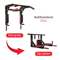 Multifunctional wall-mounted pull-up bar, the upward pull-up bar is used for indoor home gym workouts, pull-up fitness support.